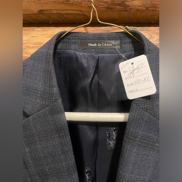 💙Very Nice Vintage 46L Plaid Austin Reed Wool Blazer - Picture 3 of 7